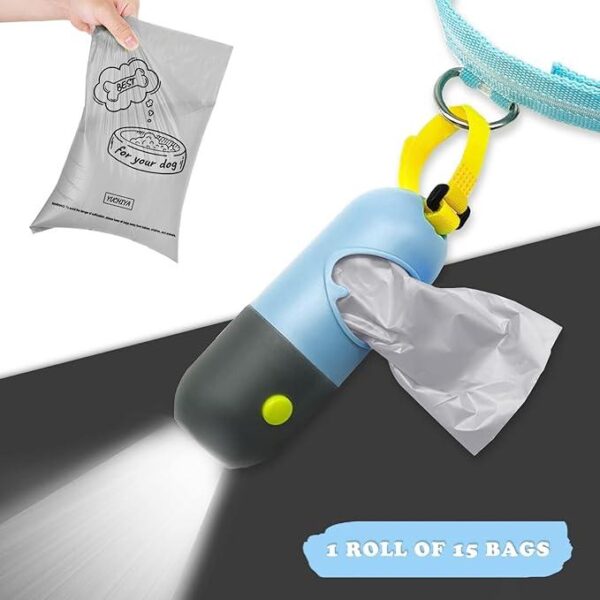 Dog Poop Bag Dispenser with Flashlight (YUCHIYA) - Image 2