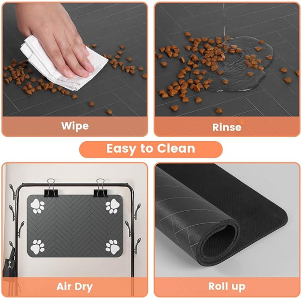 absorbent pet feeding mat