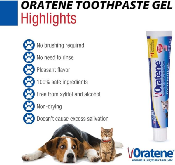 Oratene Brushless Toothpaste Gel (Pet King) - Image 3